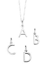 Bezaubernde Buchstaben-Anh&auml;nger aus Silber 