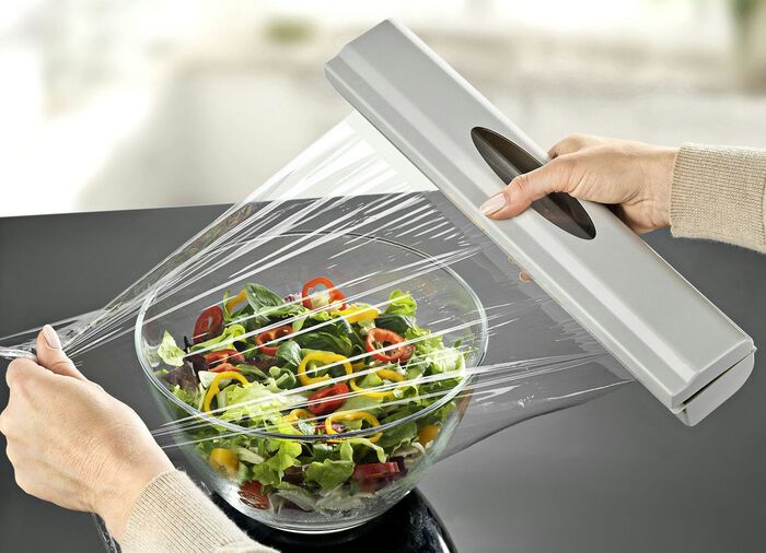 Folienspender mit Federmechanismus 