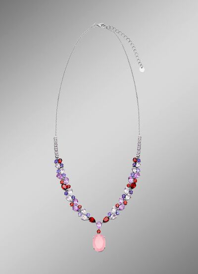 Zauberhafte Halskette mit echten Edelsteinen 