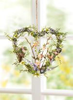 Wandherz in fr&uuml;hlingshafter Farbkombination 