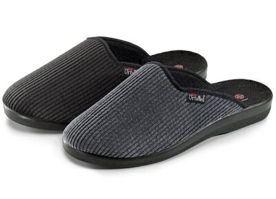 Zweierpack, klassische Herren-Hausschuhe, Weite H, mit anatomisch geformtem Fu&szlig;bett 