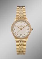 Dugena-Quartz-Damenuhr mit Edelstahlbandgeh&auml;use 