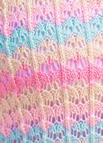 Pullover mit Ajourmuster im Ringeldessin 