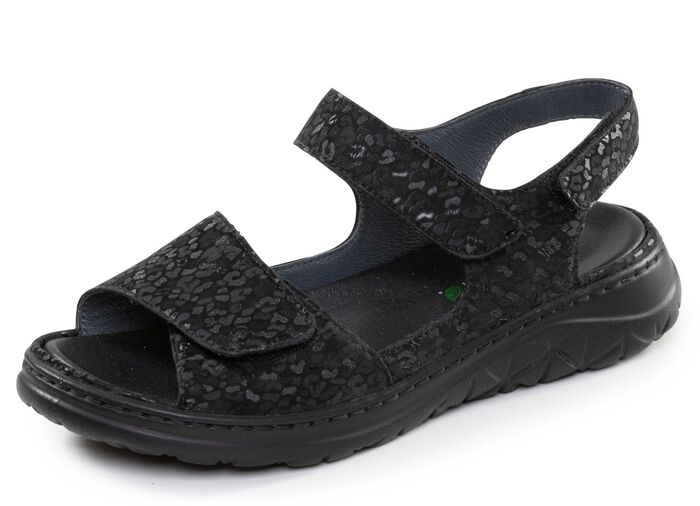 Waldl&auml;ufer, bequeme Damen-Sandalen, Weite H, mit herausnehmbarem Fu&szlig;bett 