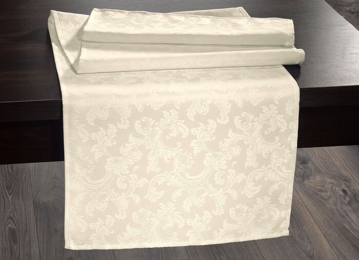 B&uuml;gelfreie Tischdecke mit Fleckschutz-Ausr&uuml;stung 