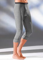 Dreierpack Unterhosen, wadenlang, aus Feinripp mit Eingriff, bunt 
