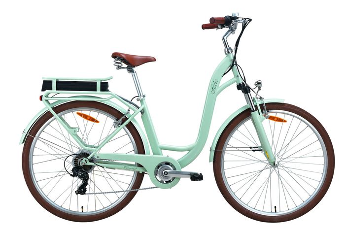 City-E-Bike mit Tiefeinstieg 