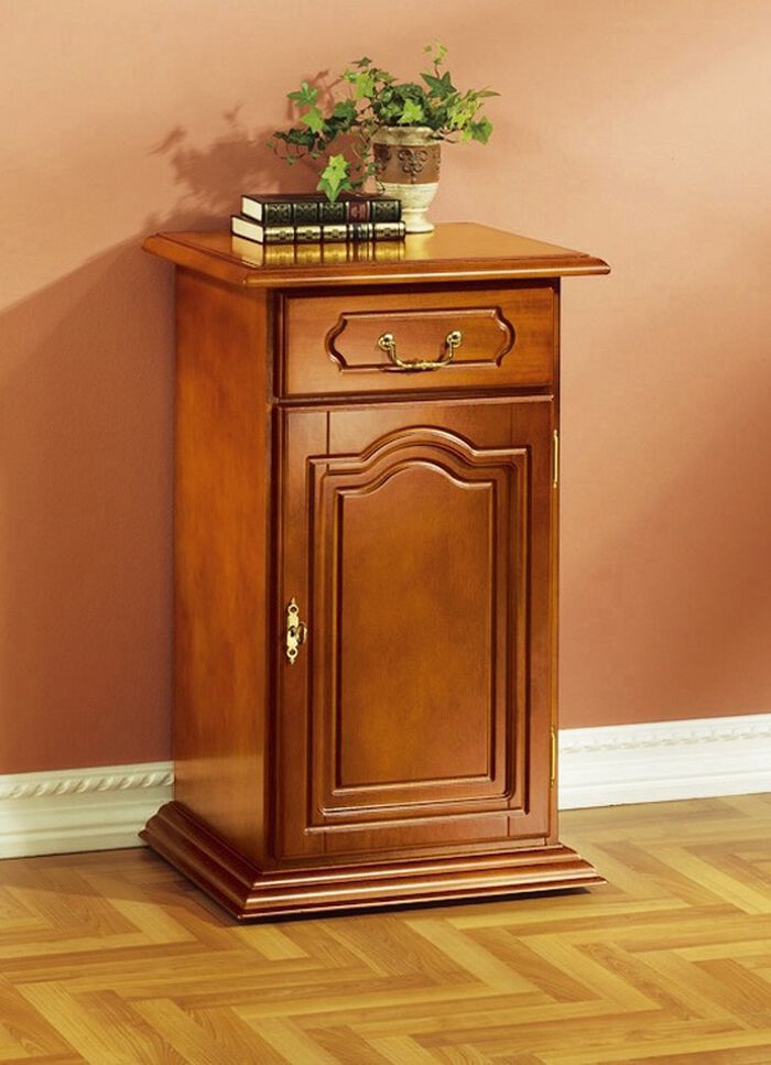 Roll-Kommode mit Echtholzfurnier 