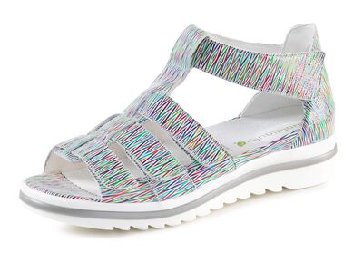 Waldl&auml;ufer, bequeme Damen-Sandalen, Weite H, mit herausnehmbarem Fu&szlig;bett 