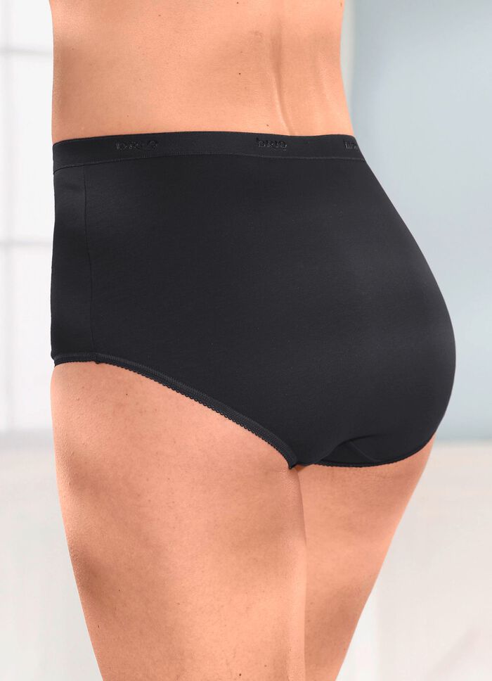 brio lingerie F&uuml;nferpack Slips mit elastischen Abschl&uuml;ssen 