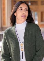 Schlangenkette mit drei gro&szlig;en Schmuckelementen 