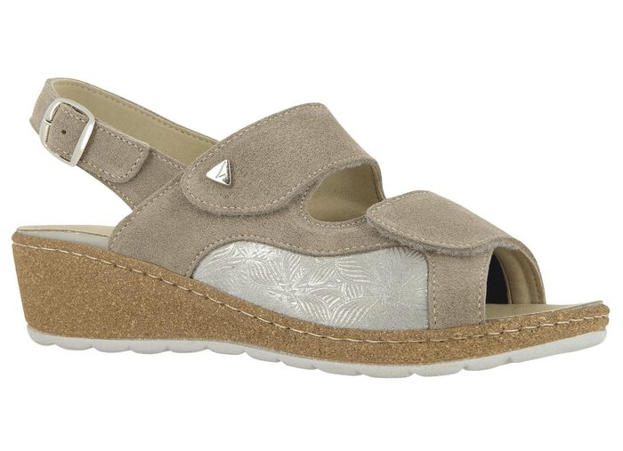 Klett-Sandalette aus Echtleder 