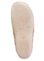 ELENA EDEN Hausschuh aus teilweise gl&auml;nzend bedrucktem Textilmaterial 