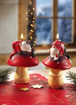 Echtwachskerzen Wichtel, 2er-Set 