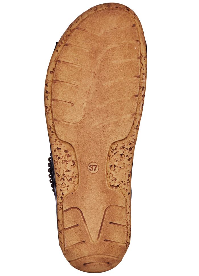 Gemini, bequeme Damen-Pantoletten, Weite G, mit Klettverschluss 