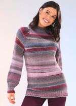 Pullover aus hochwertigem Multicolorgarn mit Schurwolle 