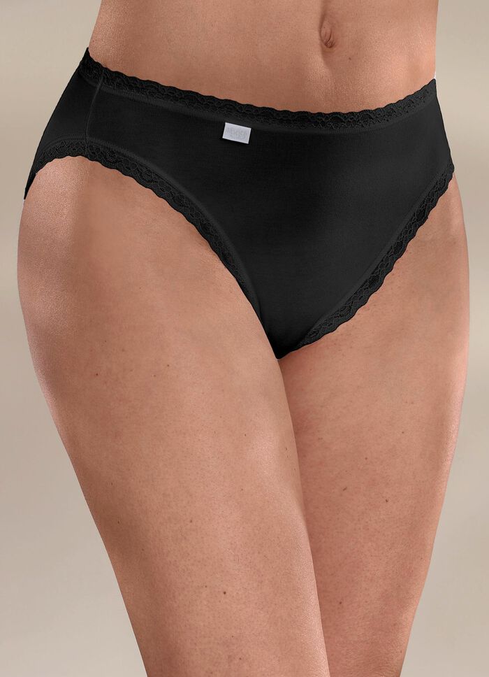 Sloggi 24/7 Dreierpack Slips mit Spitzenbandabschl&uuml;ssen 