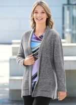 Strickjacke mit Reiskornstruktur  