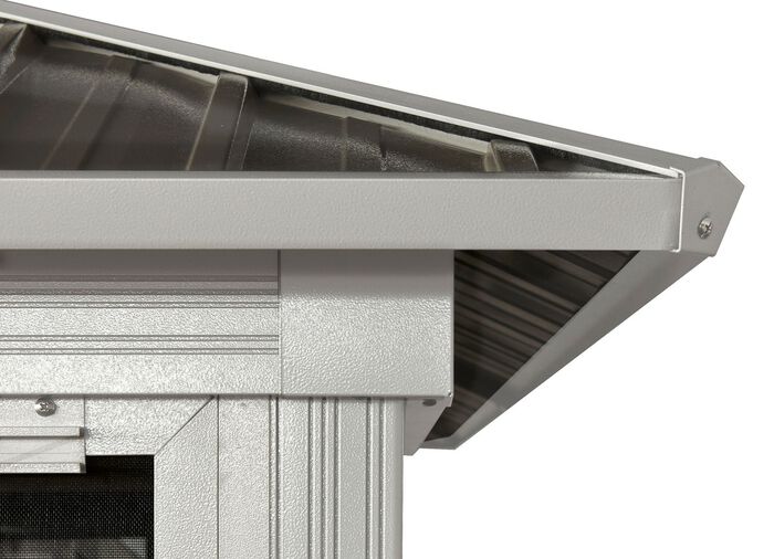 Pavillon "Olan" aus pulverbeschichtetem Aluminium 