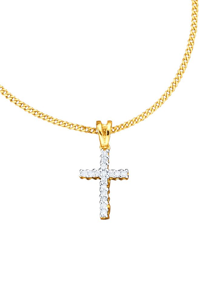 Kreuz-Anh&auml;nger mit Panzerkette 