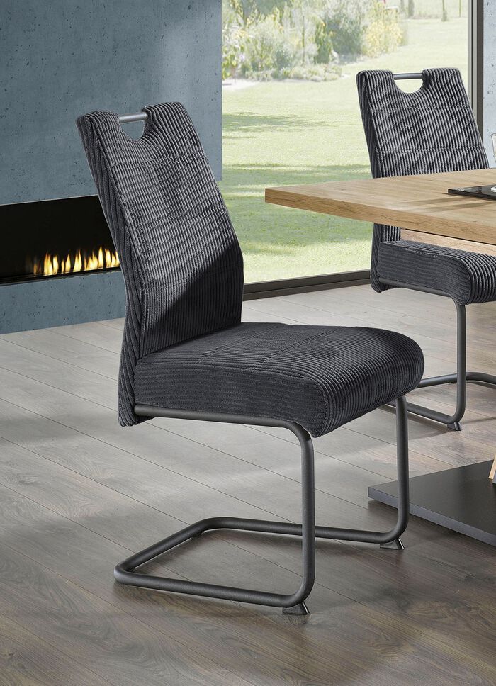 St&uuml;hle, 4er-Set, mit Cordbezug 