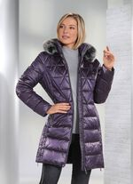 Kurzmantel mit L&auml;ngssteppung seitlich 