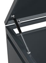 M&uuml;lltonnenbox &bdquo;Lacina&ldquo;, T&uuml;ren in Holzoptik 