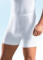 Schiesser Unterhose aus Doppelripp mit Eingriff, wei&szlig; 