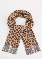 Schal mit Raubtierfell-Dessin 