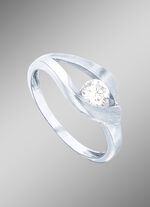 Zauberhafter Damenring mit synth. Zirkonia 