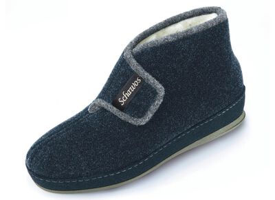 Atmungsaktive Damen-Hausschuhe, mit Klettverschluss 