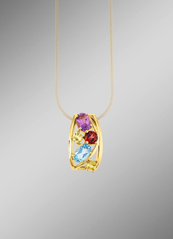 Eleganz in jedem Detail: Anh&auml;nger mit echten Edelsteinen 