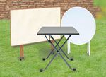 Wetterfeste Klapptische von MFG Freizeitm&ouml;bel 