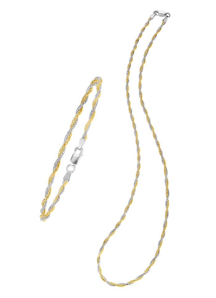 Kordelketten-Schmuckset, 2-teilig  