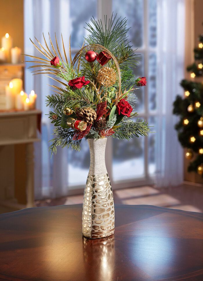 Mini-R&ouml;schen-Arrangement in Vase 