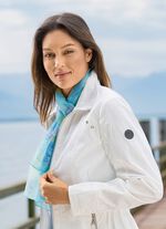 Schal mit Fantasiebl&uuml;ten-Dessin 