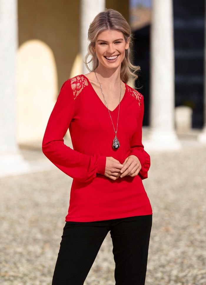 Unifarbene Shirt-Tunika 