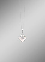 Schimmernder Muschel-Anh&auml;nger mit Zirkonia- 