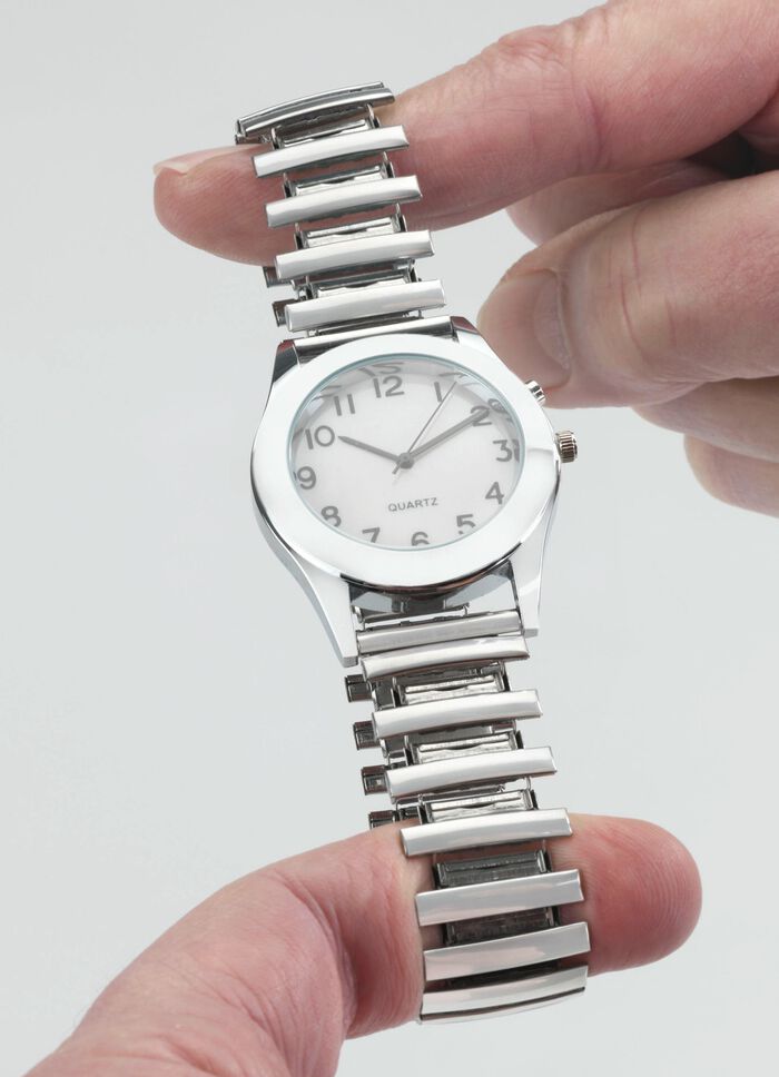 Armbanduhr mit Stretcharmband 