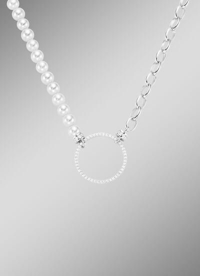 Halskette mit Muschelkernperle 
