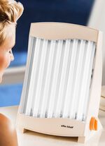 Gesichtssolarium f&uuml;r eine angenehme Br&auml;unung 