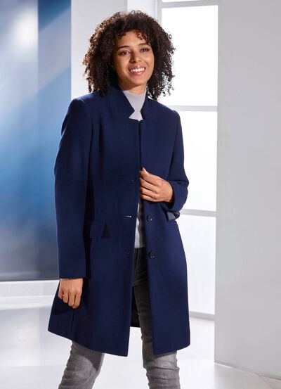 Kurzmantel mit Kaschmir 