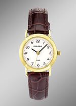 Para Quartz-Damenuhr mit Lederband 