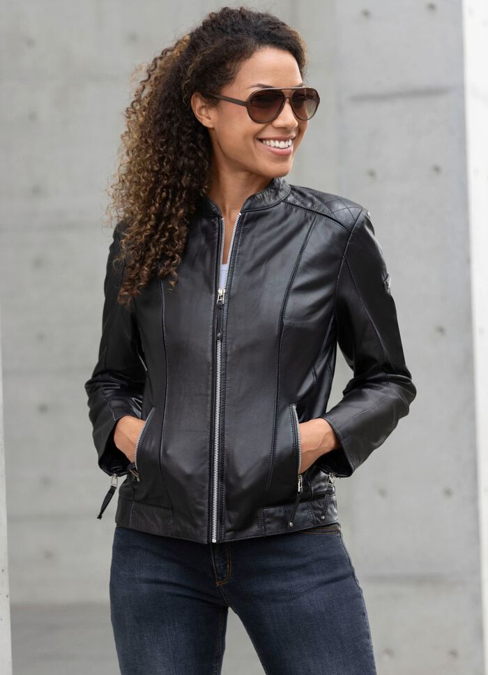 Lederkurzjacke von &bdquo;Cabrini&ldquo; 