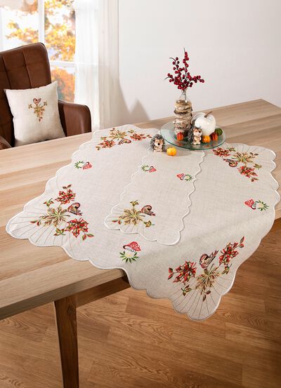 Hochwertige Tisch- und Raumdekoration in Leinenoptik 