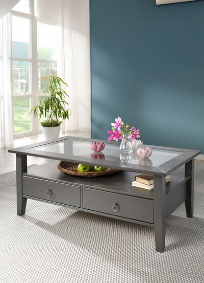 Couchtisch aus massivem Kiefernholz 