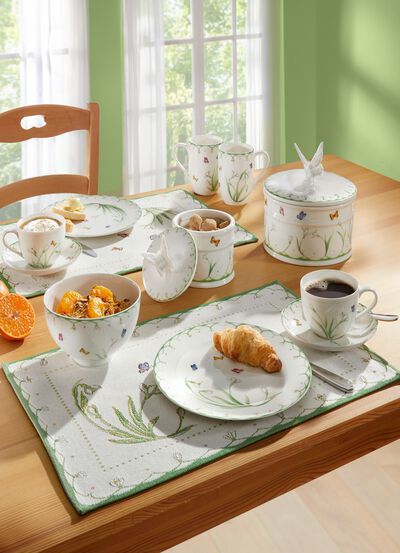 Gedeck-Serie &bdquo;Colourful Spring&ldquo;- Fr&uuml;hst&uuml;cksteller 