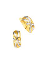 Klappcreolen in Bicolor 