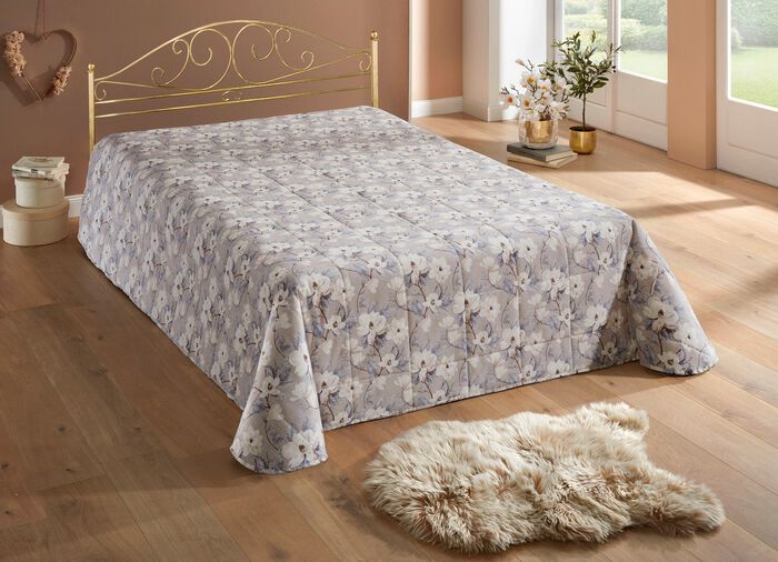 Tagesdecken mit Karosteppung und Kissenbez&uuml;ge 