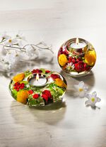 Teelichthalter mit Teelicht 